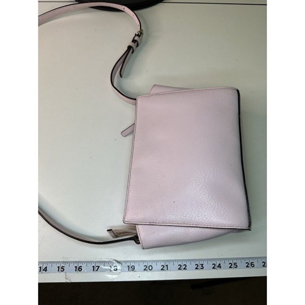 Kate Spade Pink Mauve Crossbody Purse Handbag 100% Leather - Picture 5 of 8